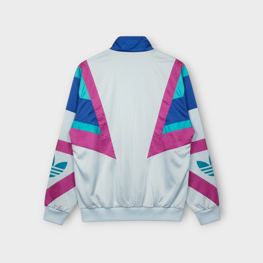 Adidas Originals Track Jacket – Ice Blue & Magenta 90s (XL)