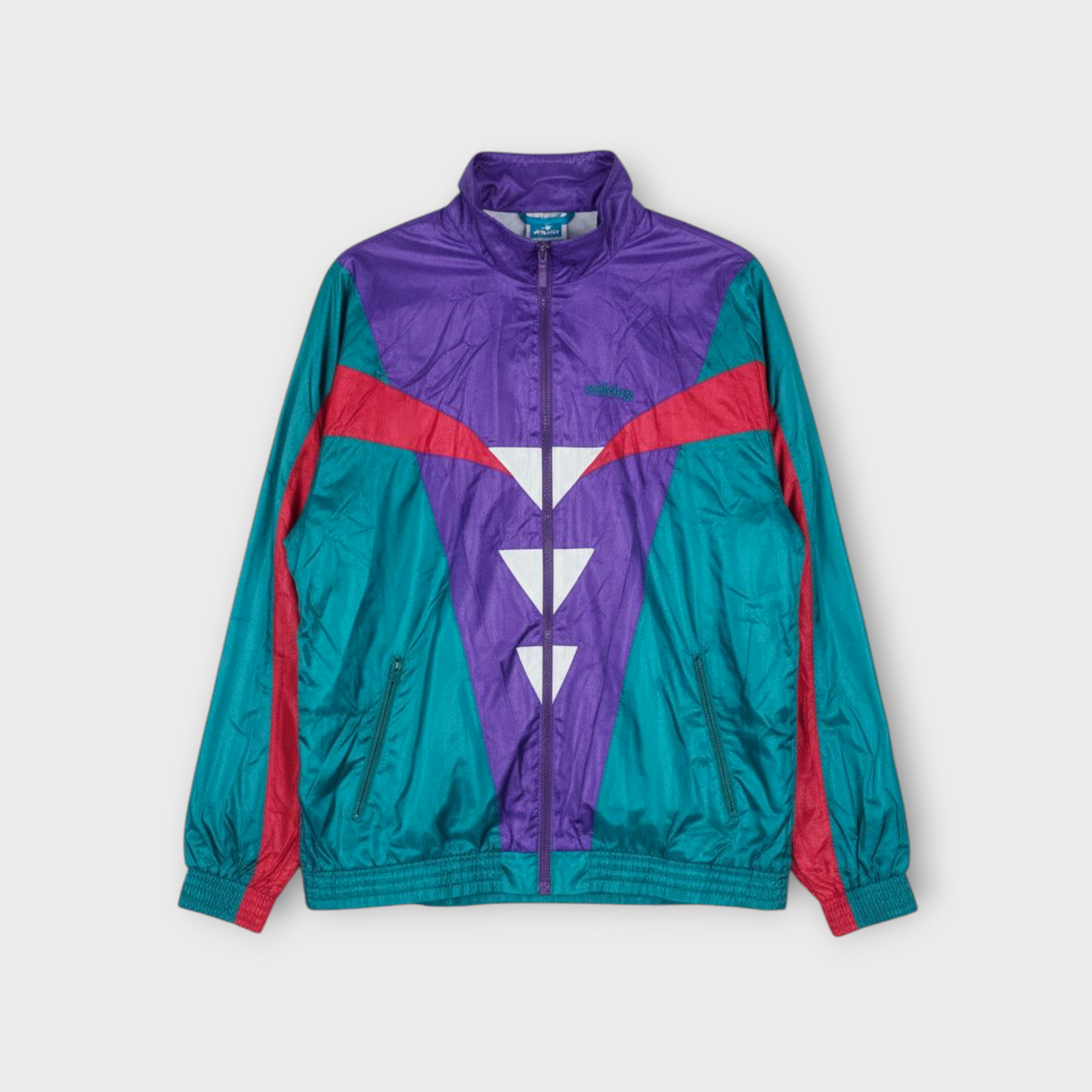 Adidas Originals Track Jacket – Purple, Teal & Red 90s