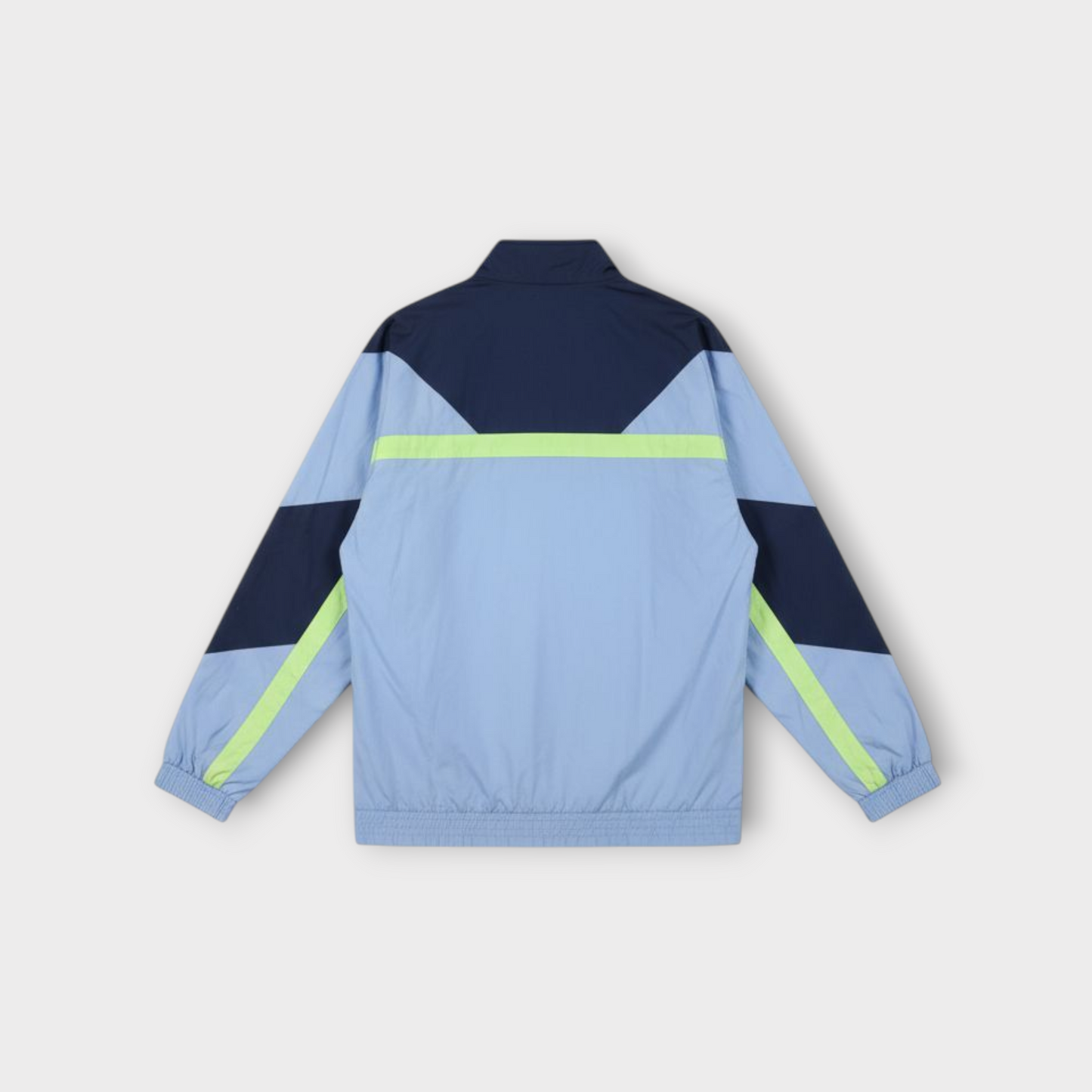 Adidas Originals Track Jacket – Sky Blue, Navy & Neon Stripe 80s/90s