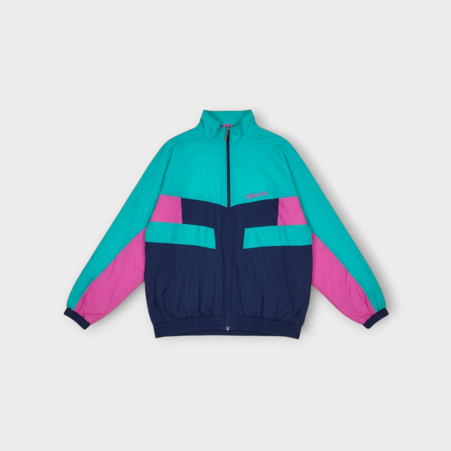Adidas Originals Tracksuit – Teal, Navy & Pink “FAM” Logo 80s/90s