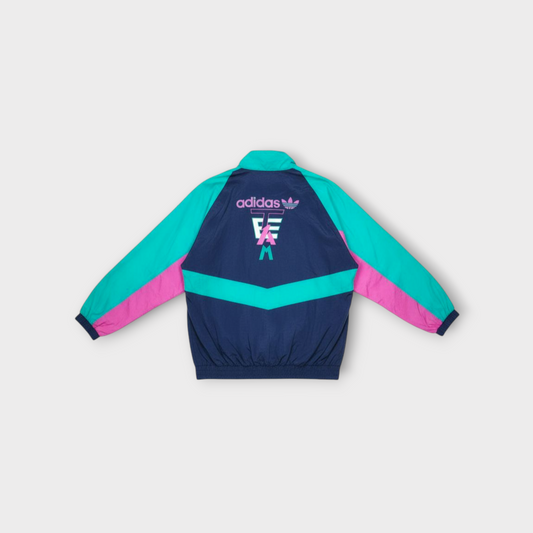 Adidas Originals Tracksuit – Teal, Navy & Pink “FAM” Logo 80s/90s