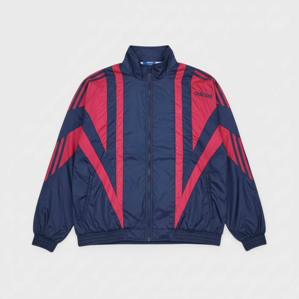 Adidas Originals Track Jacket – Navy & Red 90s